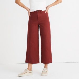 Madewell Emmett wide-leg crop pants